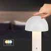 Lampka stołowa nocna V-TAC 1W LED 25cm ładowanie USB ściemnianie biała VT-1047 3000K-6000K 200lm